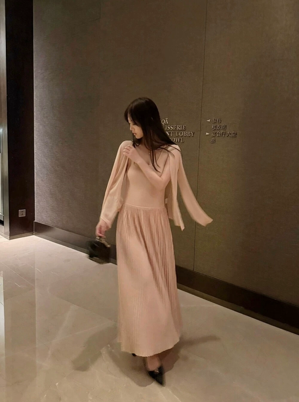 Korean Style Low Saturation Sleeveless Knit Vest Dress Set